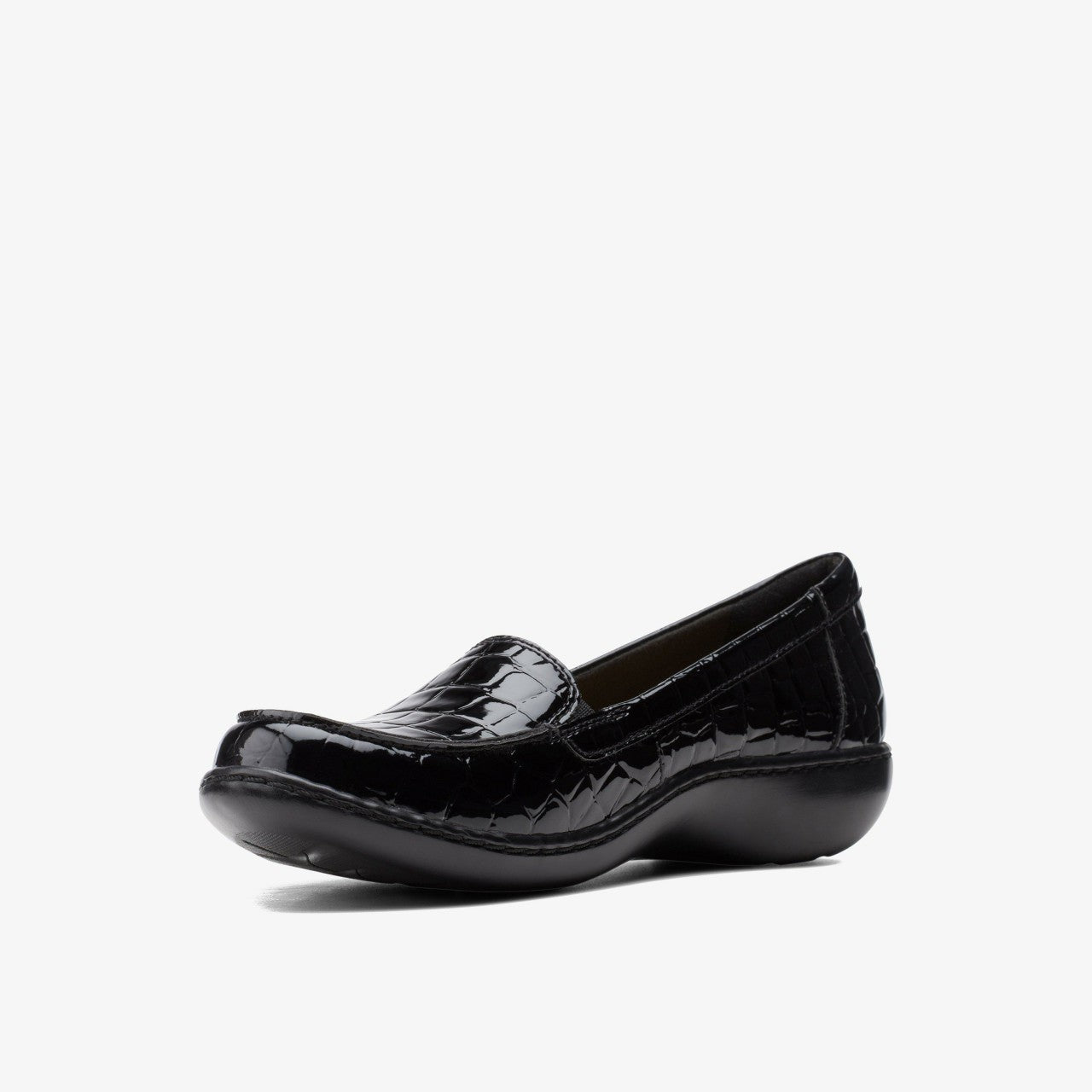 Ashland Jam Black Patent/Crocodile | Clarks on Sale