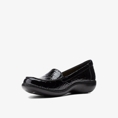 Ashland Jam Black Patent/Crocodile | Clarks on Sale