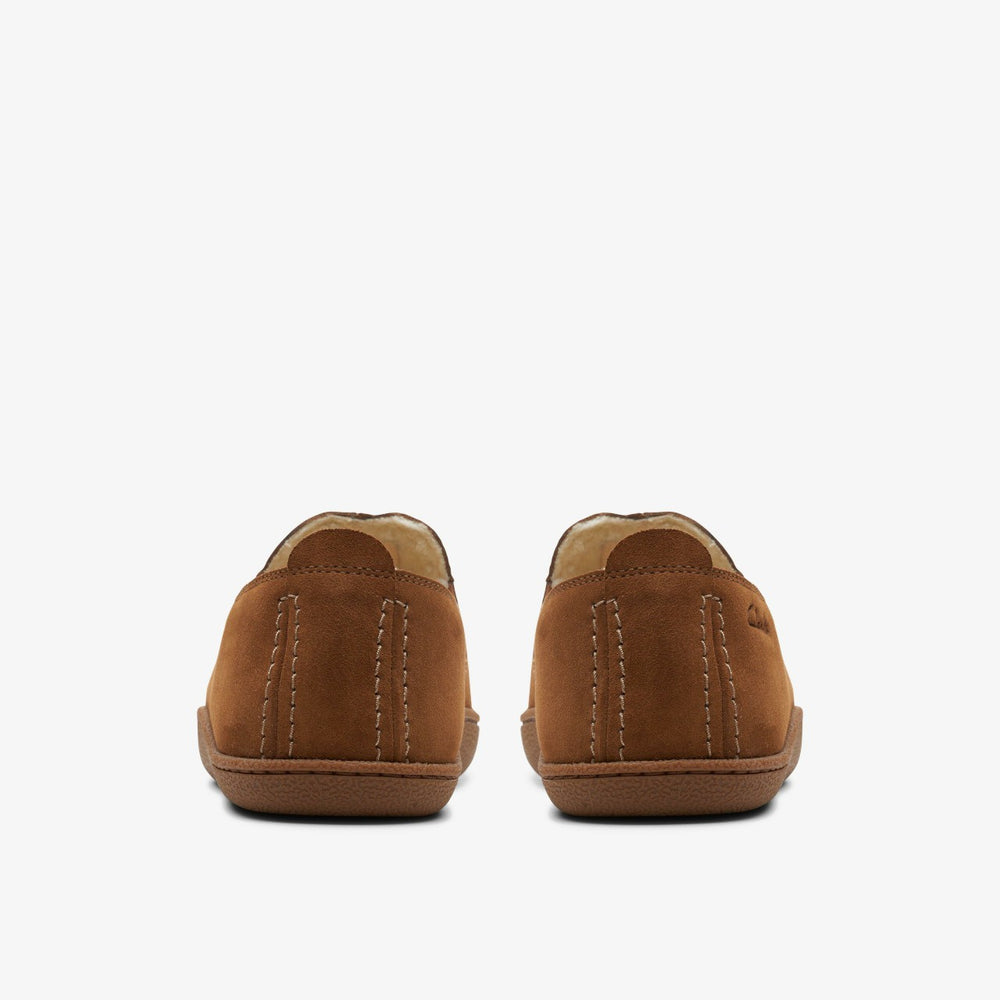 Home Mocc Slipper Tan Suede | Clarks for sale