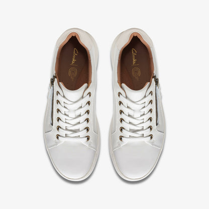 Nalle Lace White Leather | Clarks for sale