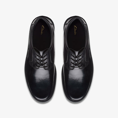 Kerton Lace Black Leather | Clarks for sale