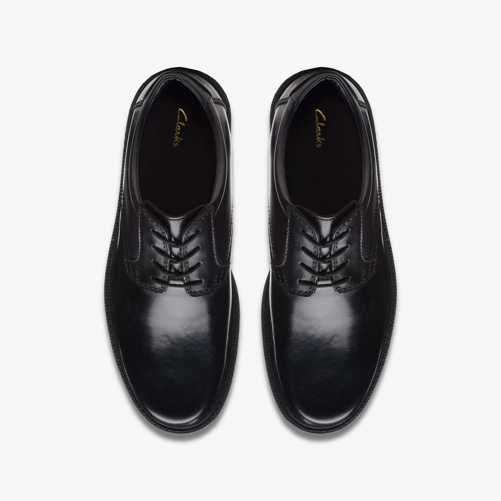 Kerton Lace Black Leather | Clarks for sale