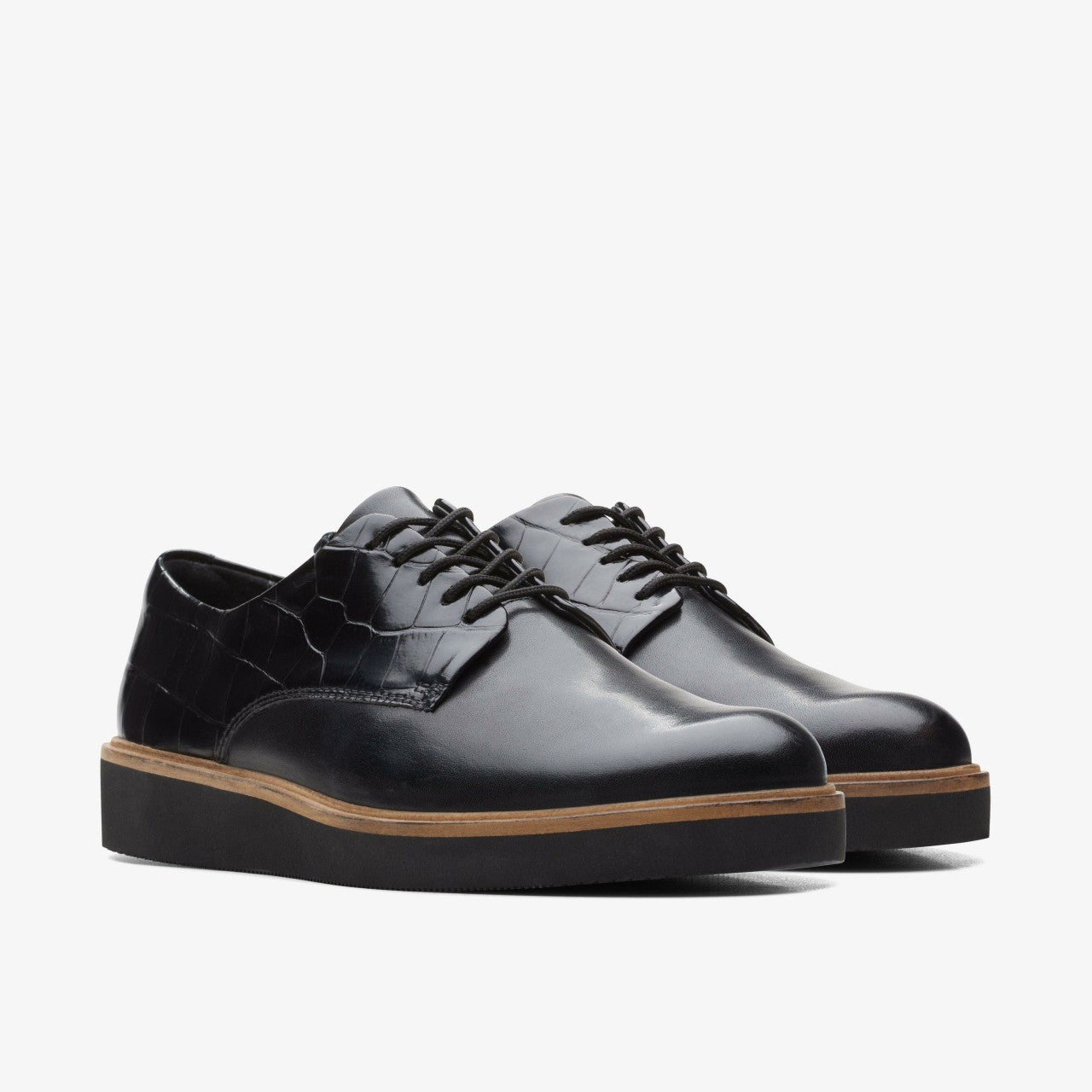Glickly Derby Black Combination | Clarks for sale
