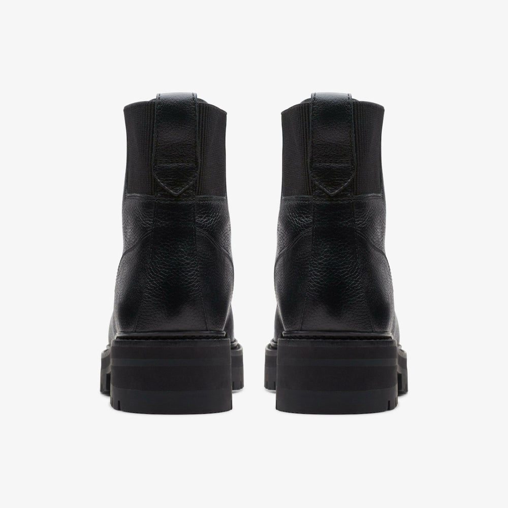Orianna Mid Black Warmlined Leather | Clarks for sale