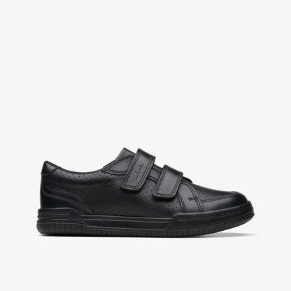 Fawn Strap Kid Black Leather | Clarks for sale