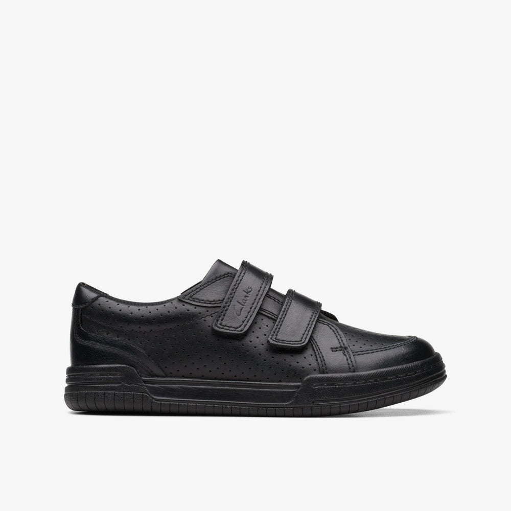 Fawn Strap Kid Black Leather | Clarks for sale
