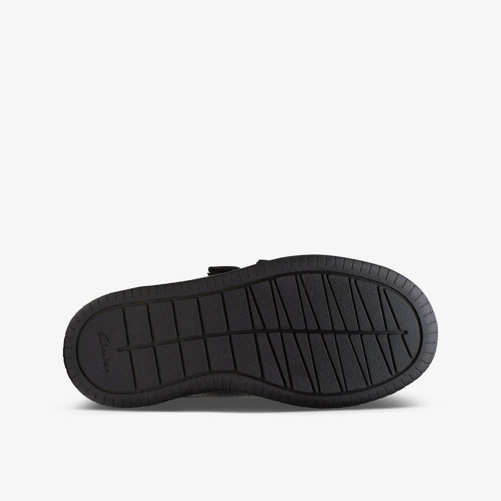 Fawn Strap Kid Black Leather | Clarks for sale