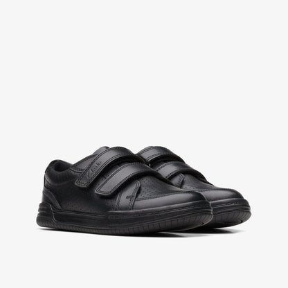 Fawn Strap Kid Black Leather | Clarks for sale