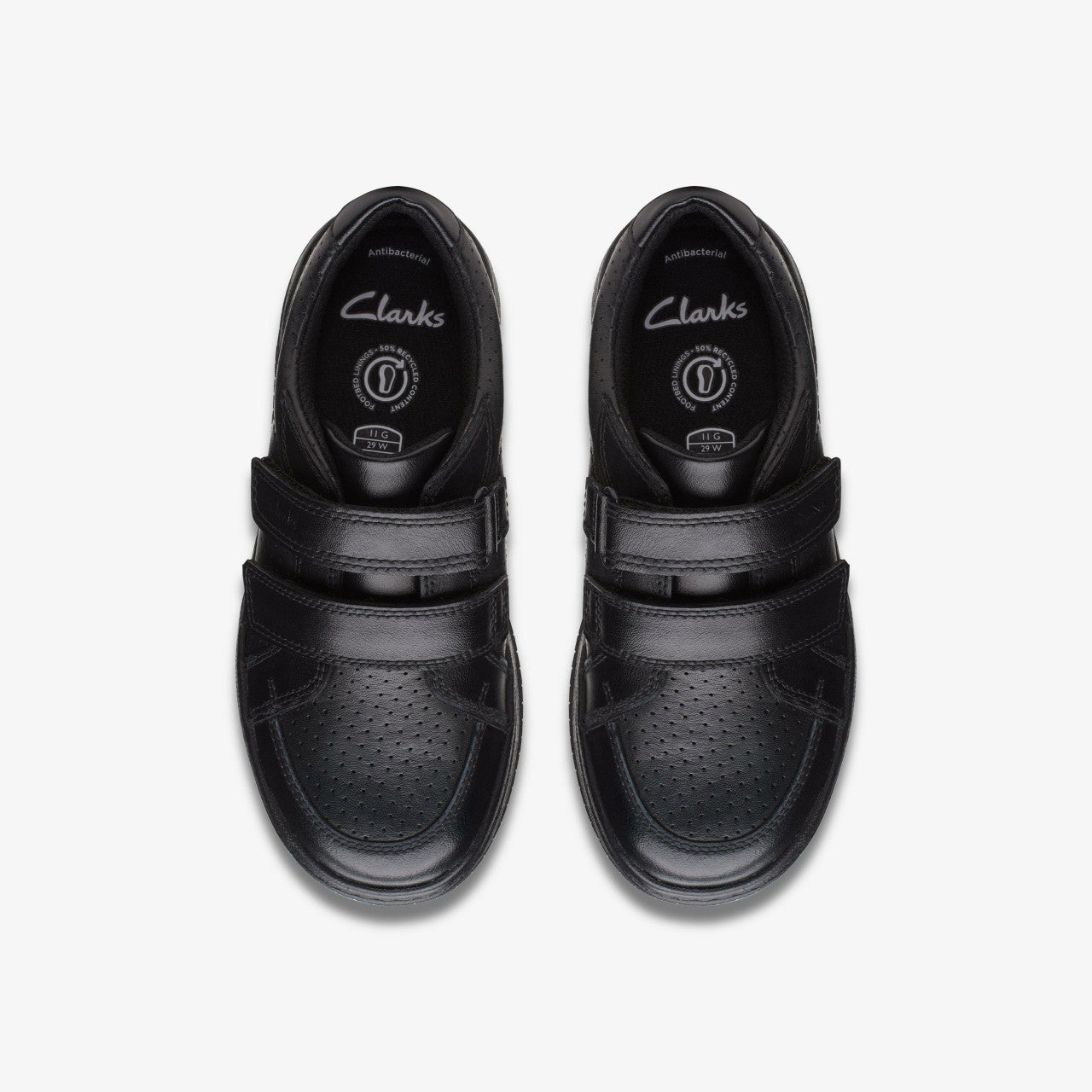Fawn Strap Kid Black Leather | Clarks for sale