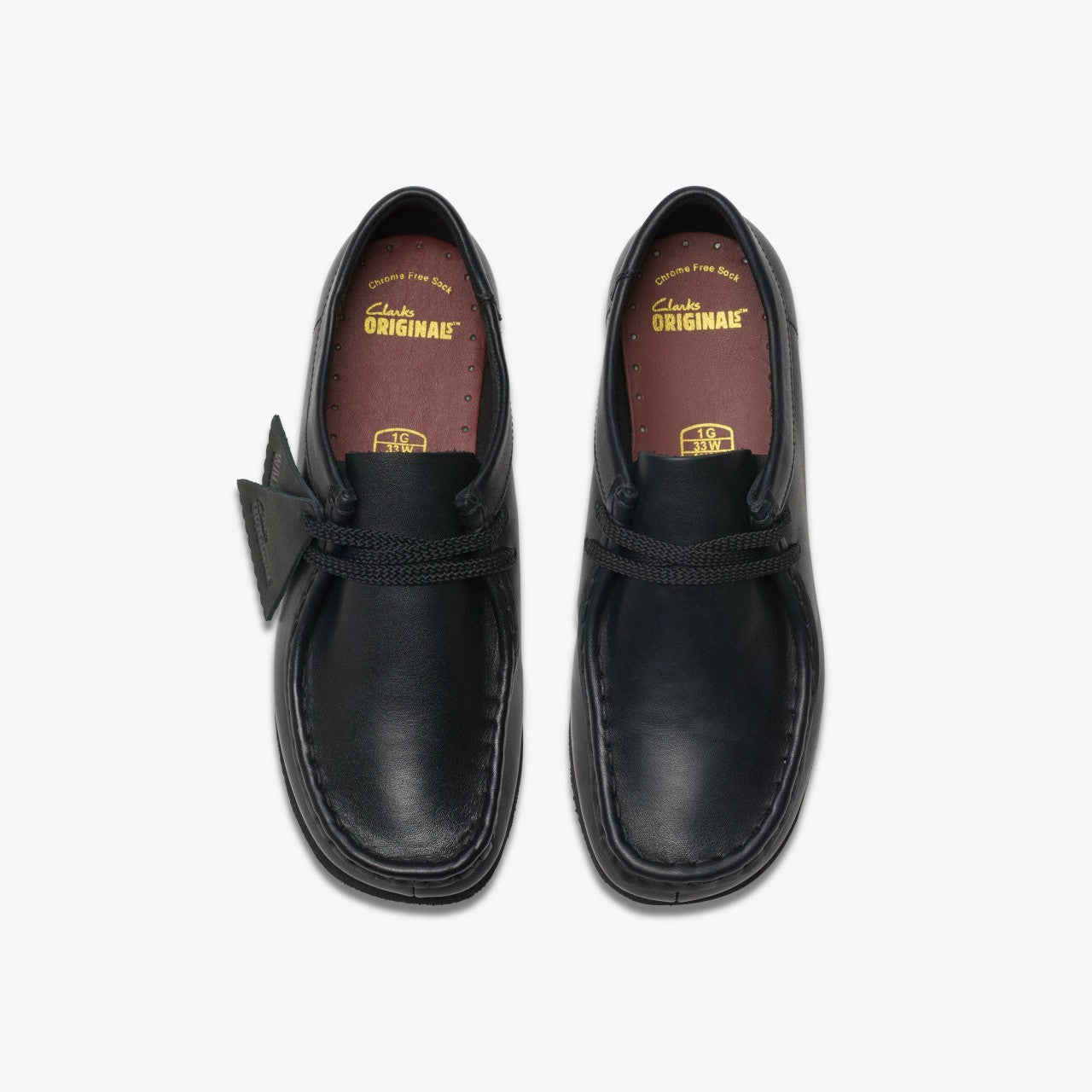 Wallabee Older Black Leather | Clarks for sale