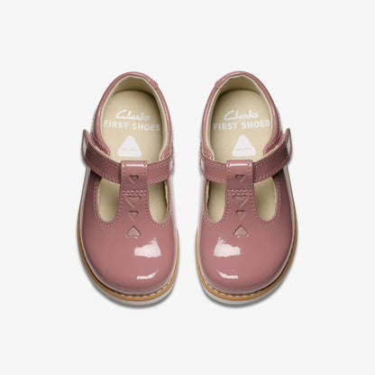 Crown Teen Toddler Dusty Pink Patent | Clarks online