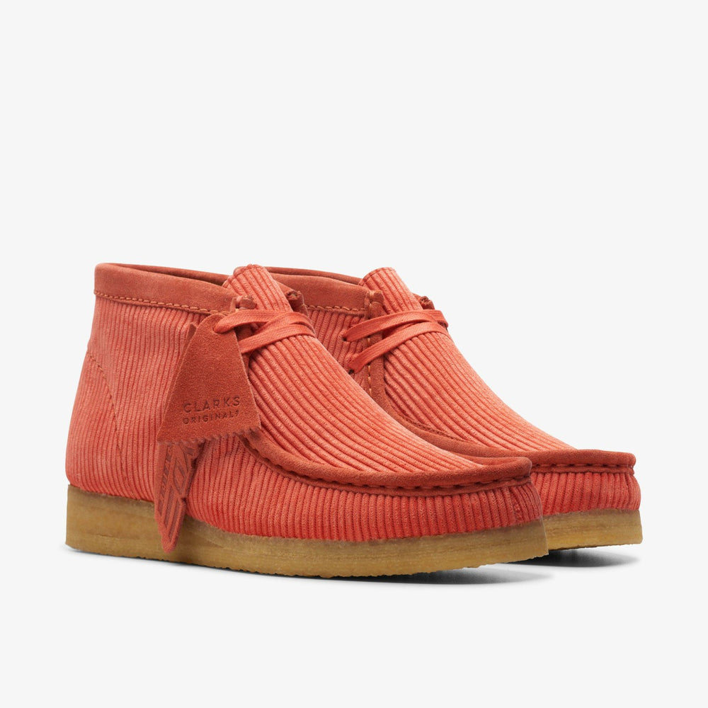 Wallabee Boot Coral Cord | Clarks for sale