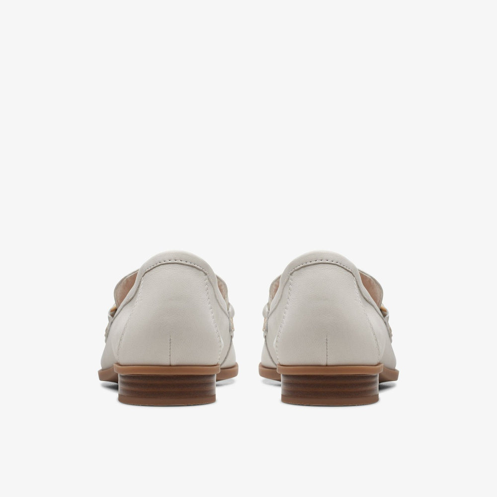 Sarafyna Iris Loafer White Leather | Clarks discount