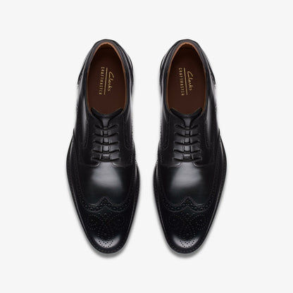 Craft Arlo Limit Brogue Black Leather | Clarks for sale