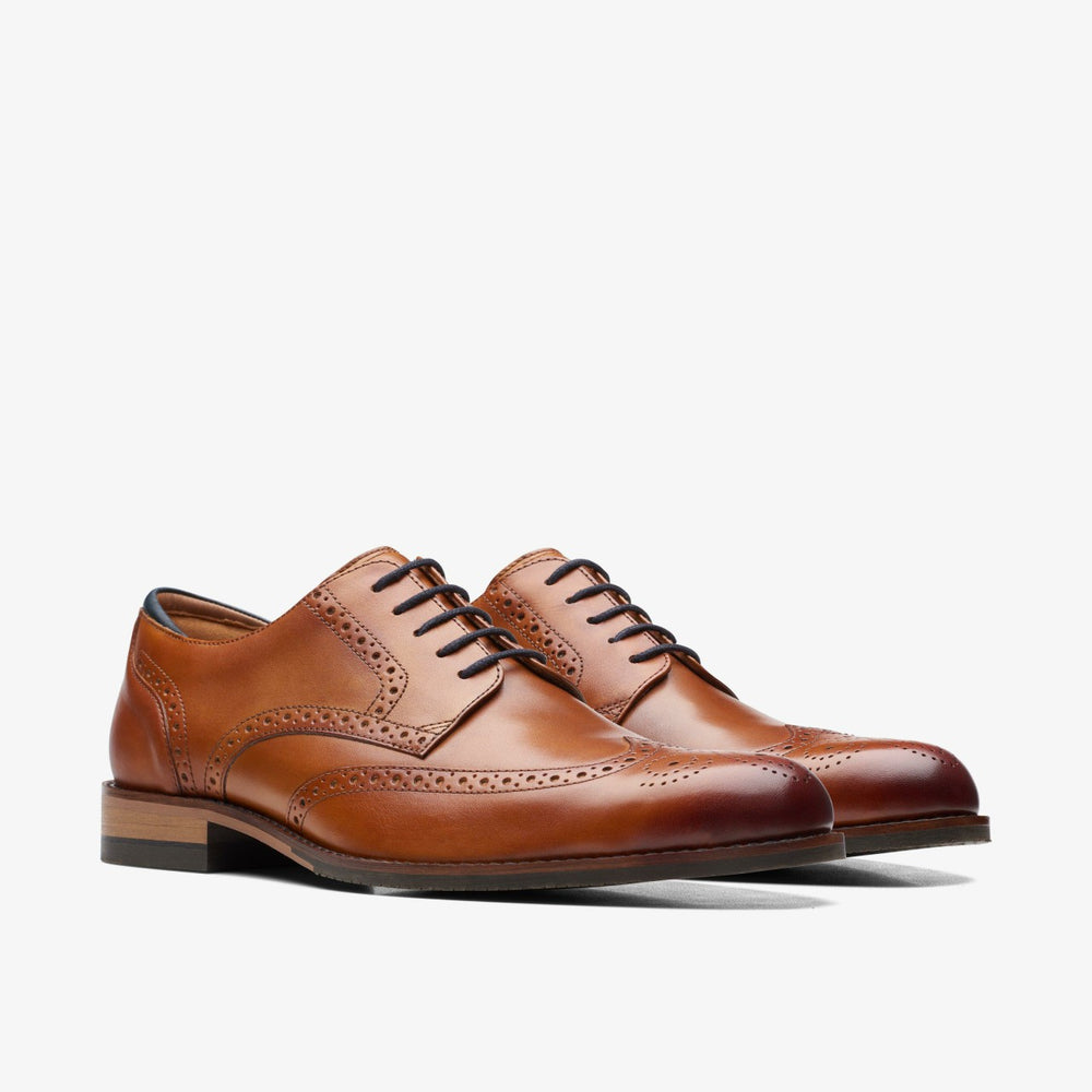 Craft Arlo Limit Brogue Tan Leather | Clarks outlet