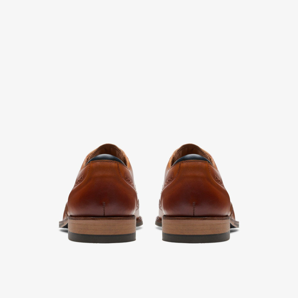Craft Arlo Limit Brogue Tan Leather | Clarks outlet