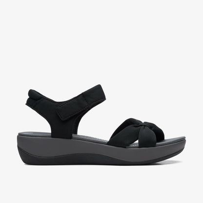 Arla Shore Black Textile | Clarks on Sale