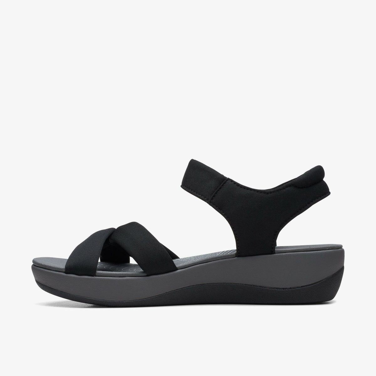 Arla Shore Black Textile | Clarks on Sale