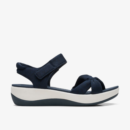 Arla Shore Navy Textile | Clarks for sale