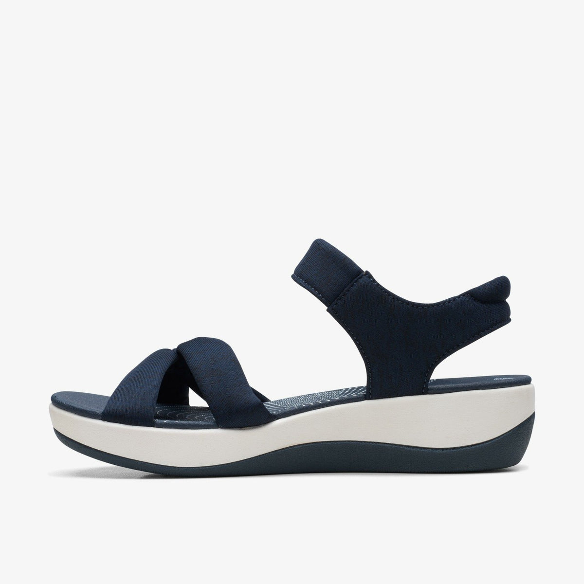 Arla Shore Navy Textile | Clarks for sale