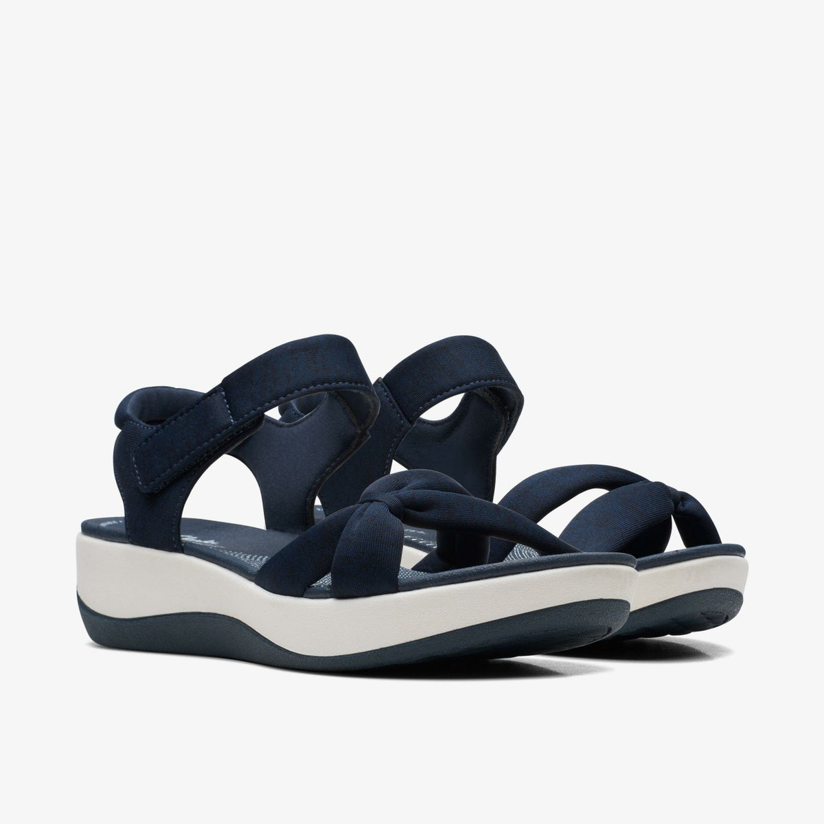 Arla Shore Navy Textile | Clarks for sale