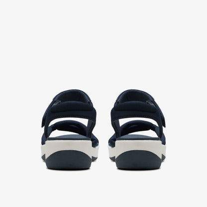 Arla Shore Navy Textile | Clarks for sale