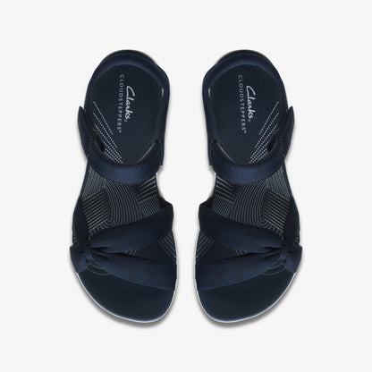 Arla Shore Navy Textile | Clarks for sale