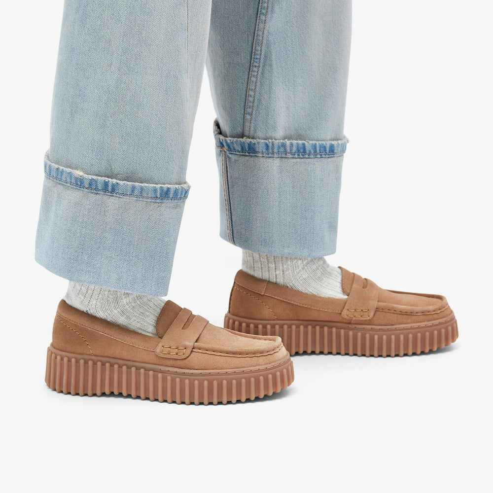 Torhill Penny Loafer Light Tan Suede | Clarks Sale
