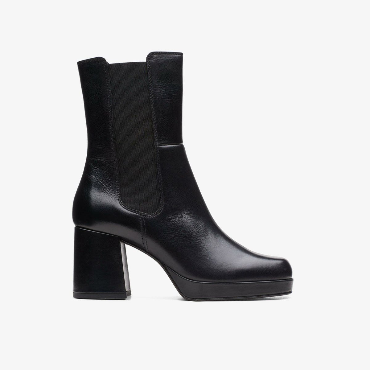 Pique Up Black Leather | Clarks outlet