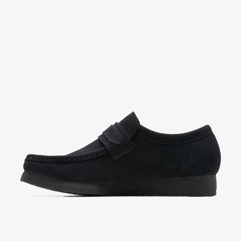 Wallabee Loafer Black Suede | Clarks discount