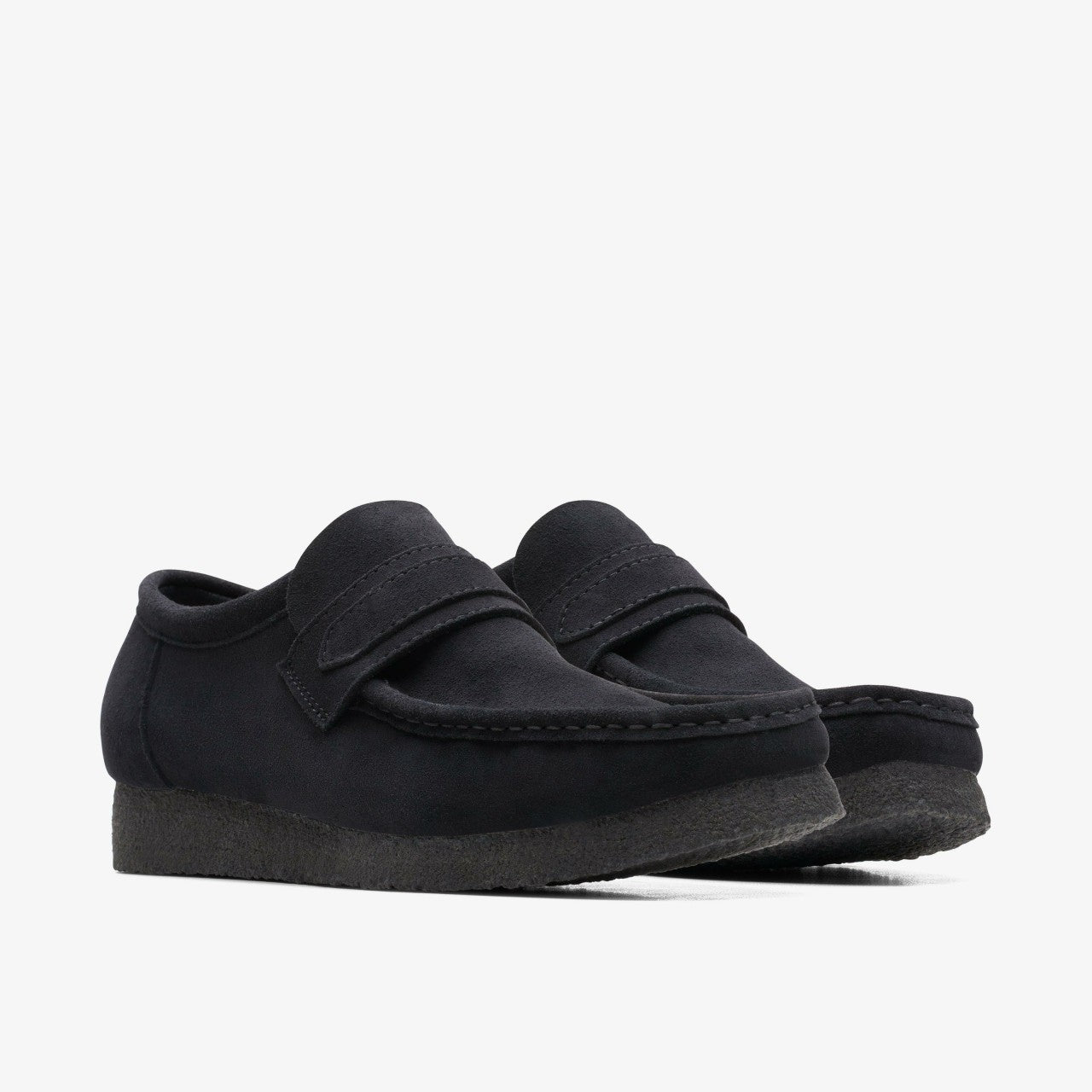 Wallabee Loafer Black Suede | Clarks discount