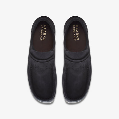 Wallabee Loafer Black Suede | Clarks discount