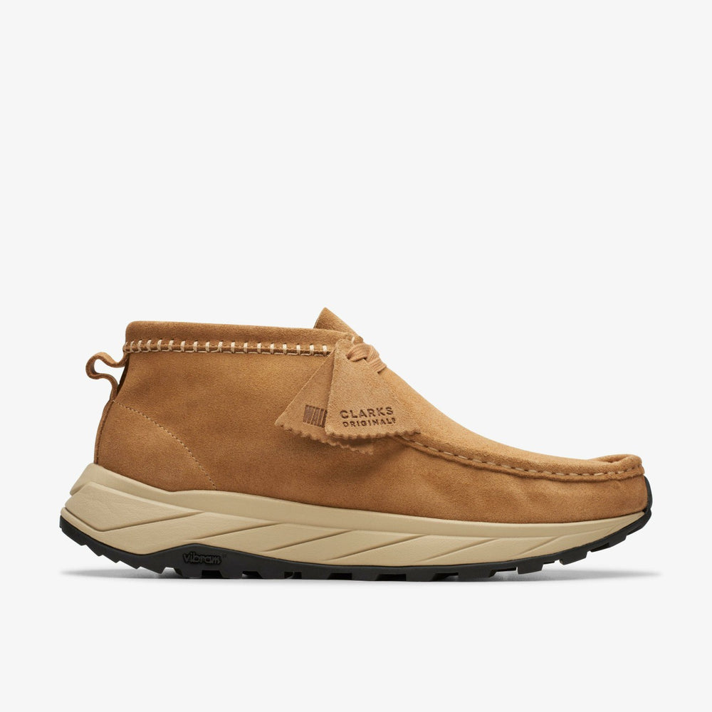 Wallabee Eden Dark Sand Suede | Clarks for sale