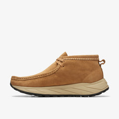 Wallabee Eden Dark Sand Suede | Clarks for sale
