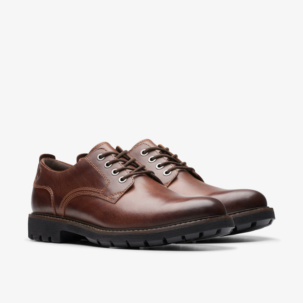 Batcombe Tie Dark Tan Leather | Clarks for sale
