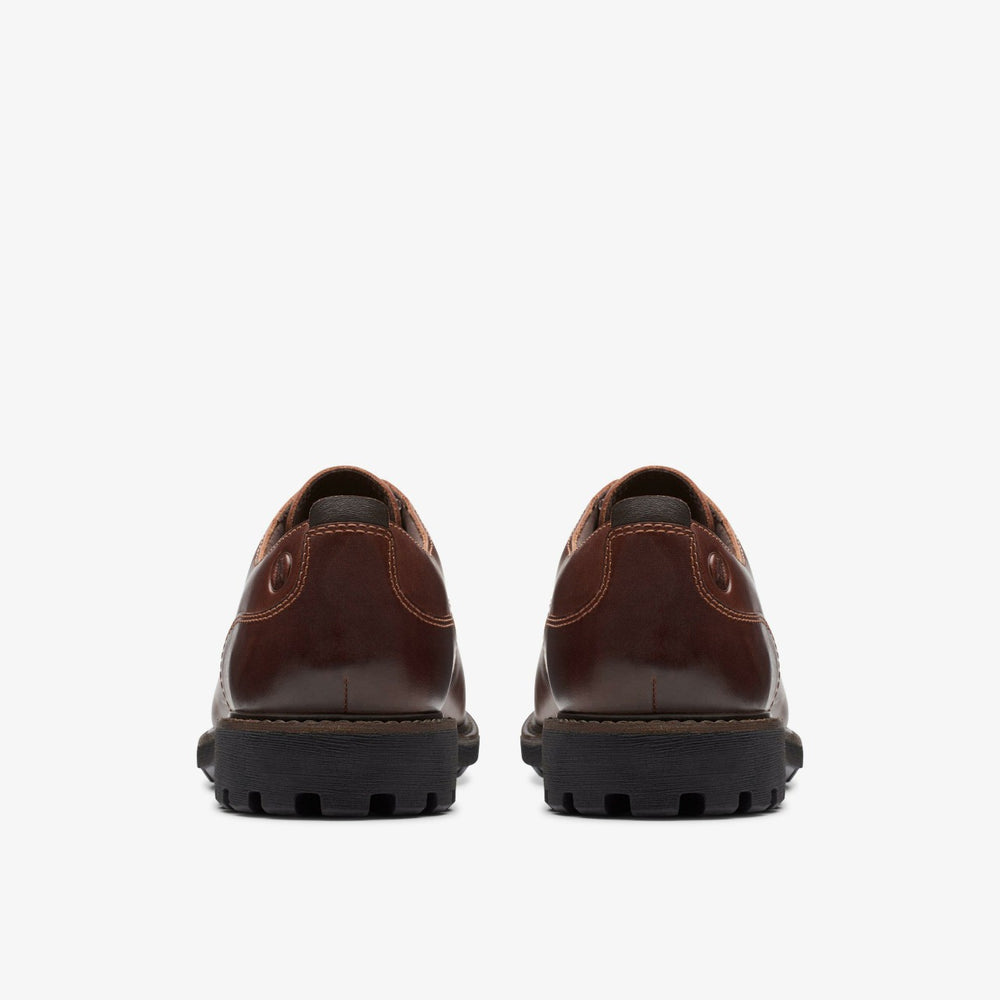 Batcombe Tie Dark Tan Leather | Clarks for sale
