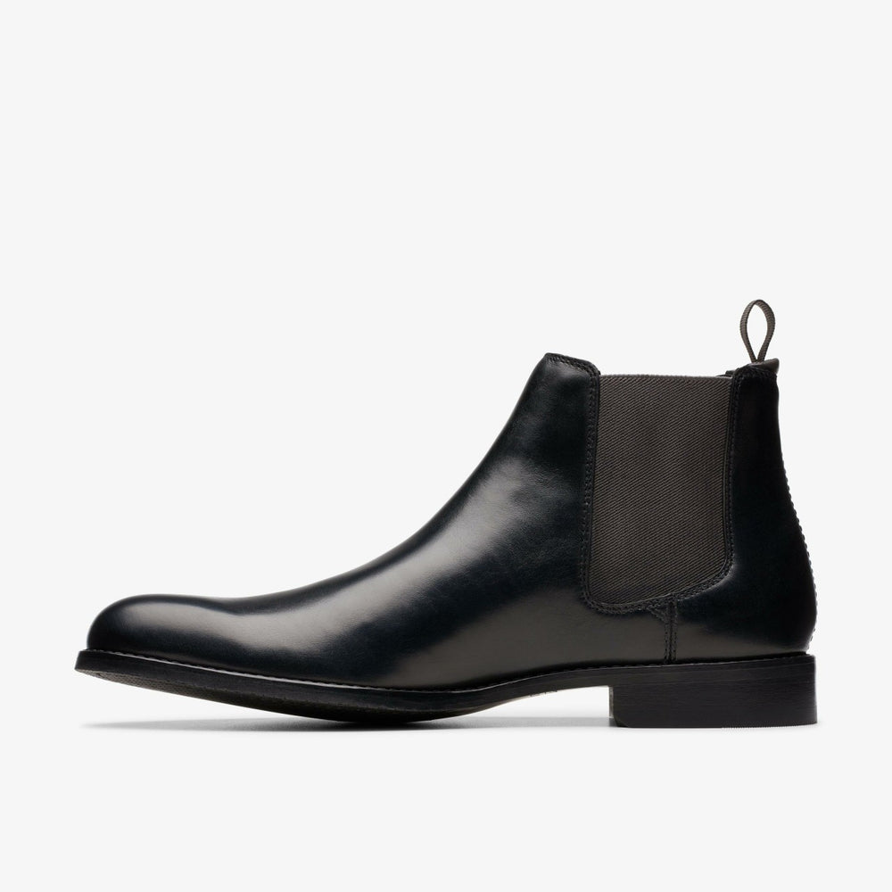 Craft Arlo Top Chelsea Boot Black Leather | Clarks outlet