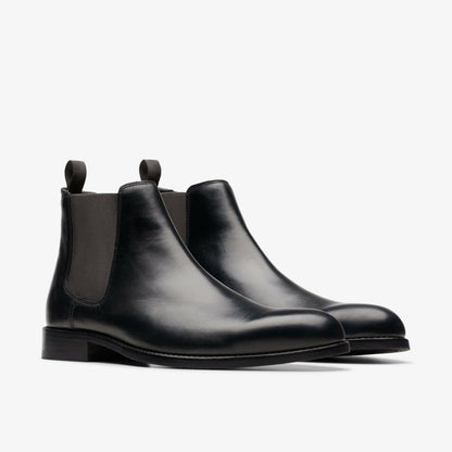 Craft Arlo Top Chelsea Boot Black Leather | Clarks outlet
