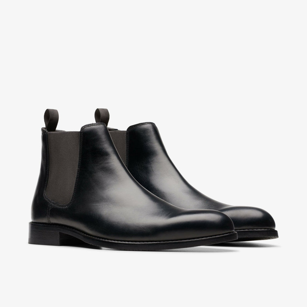 Craft Arlo Top Chelsea Boot Black Leather | Clarks outlet