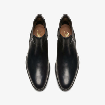 Craft Arlo Top Chelsea Boot Black Leather | Clarks outlet