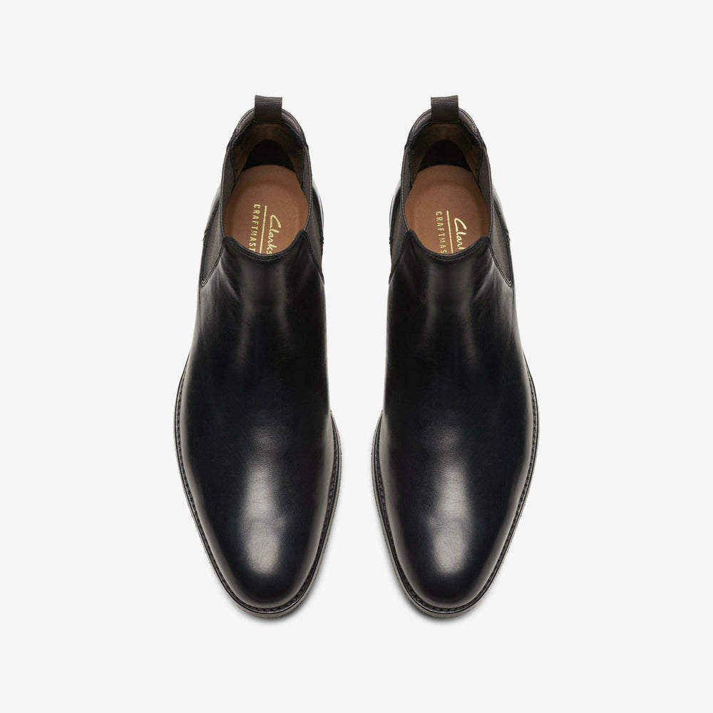 Craft Arlo Top Chelsea Boot Black Leather | Clarks outlet