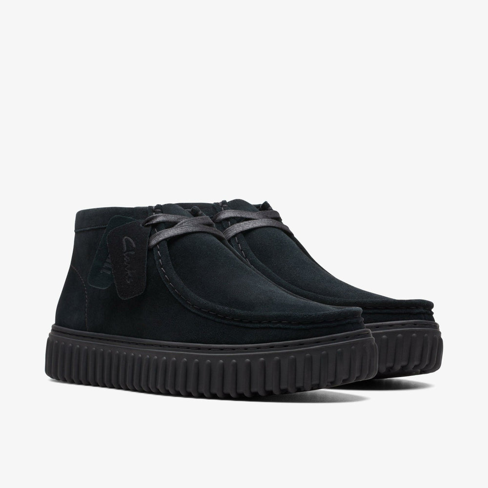 Torhill Hi Black Suede | Clarks online