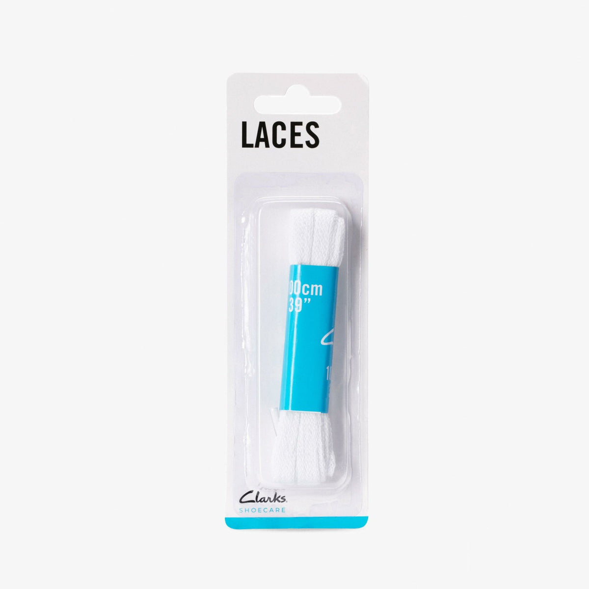 100cm Flat Lace White | Clarks on Sale