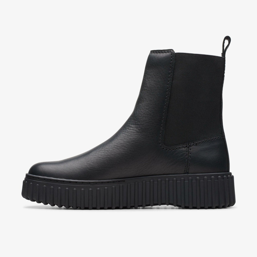 Torhill Maple Ankle Boot Black Leather | Clarks outlet