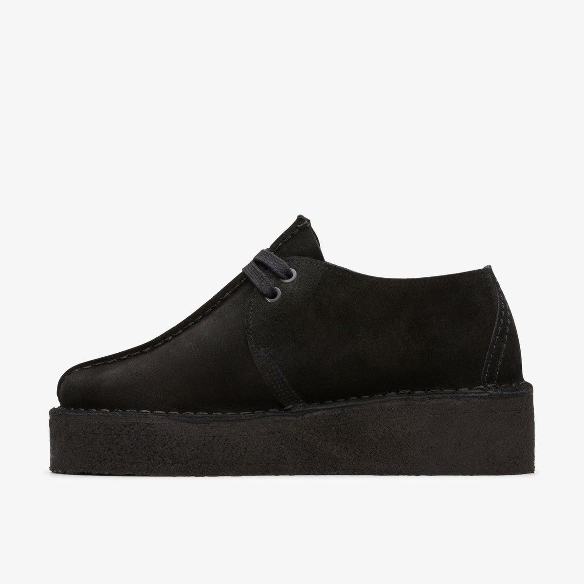 Trek Wedge Black Suede | Clarks for sale