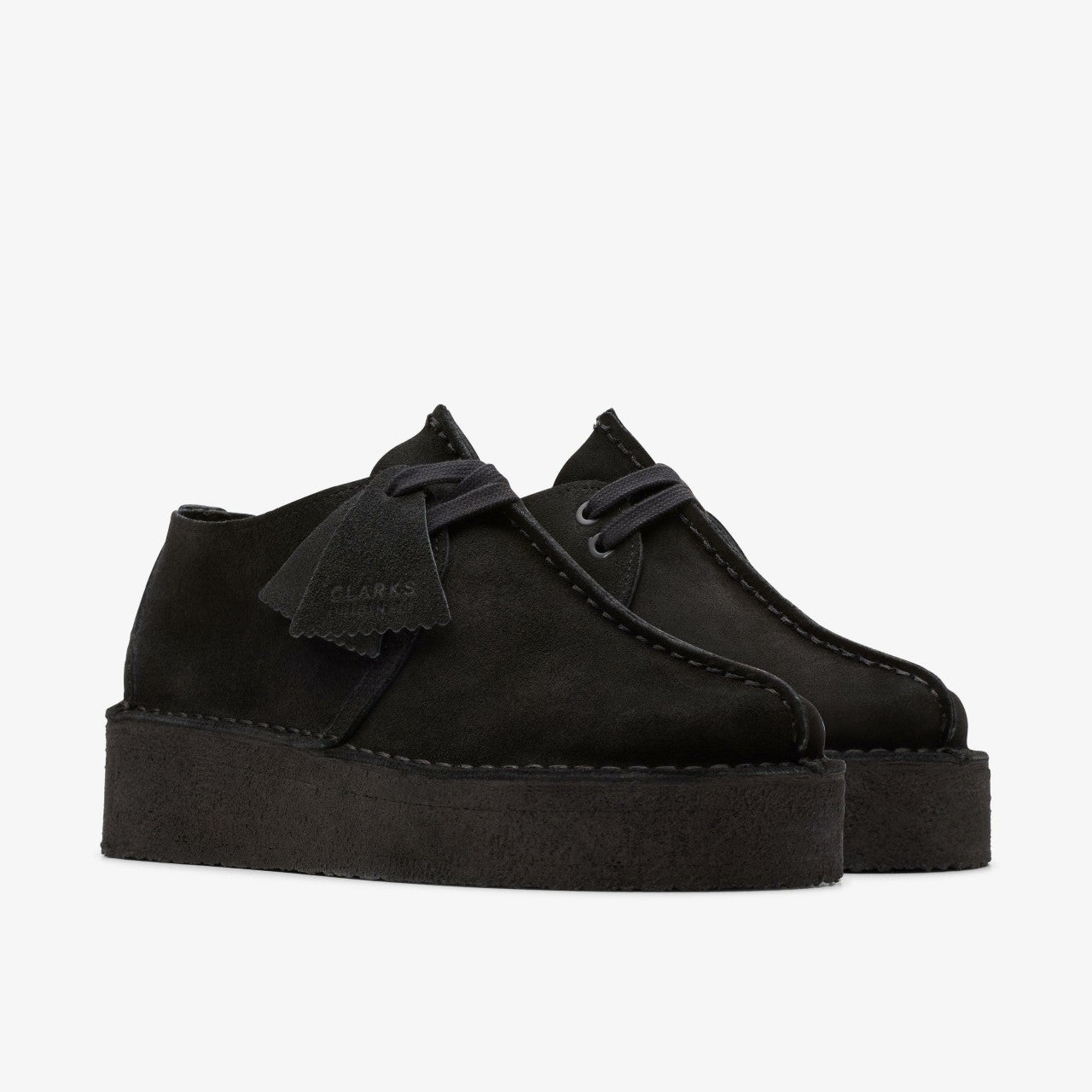 Trek Wedge Black Suede | Clarks for sale