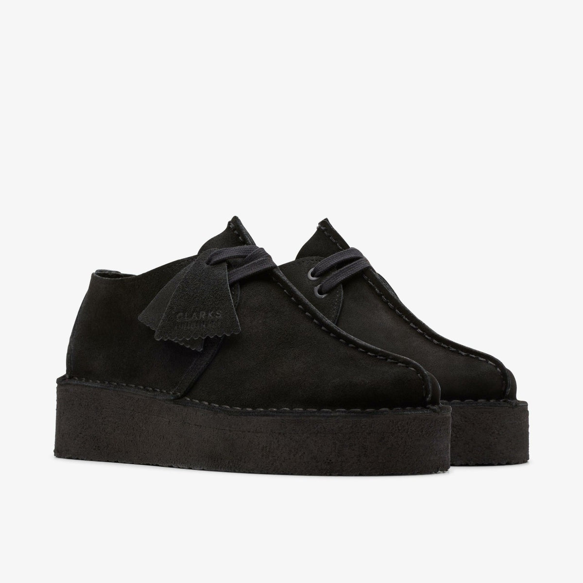 Trek Wedge Black Suede | Clarks for sale