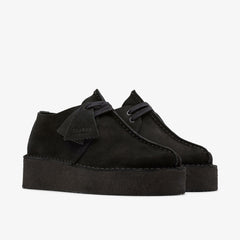 Trek Wedge Black Suede | Clarks for sale