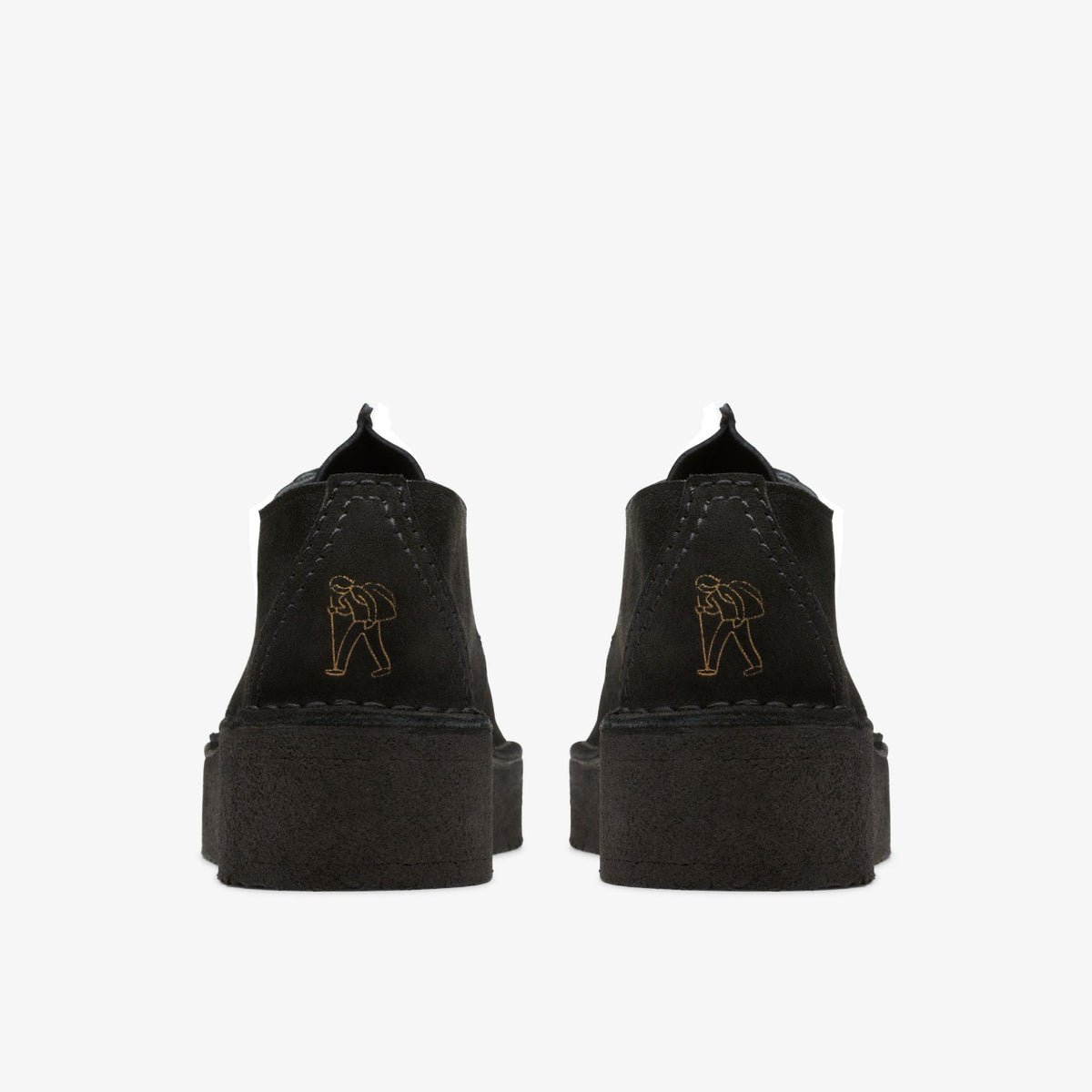 Trek Wedge Black Suede | Clarks for sale