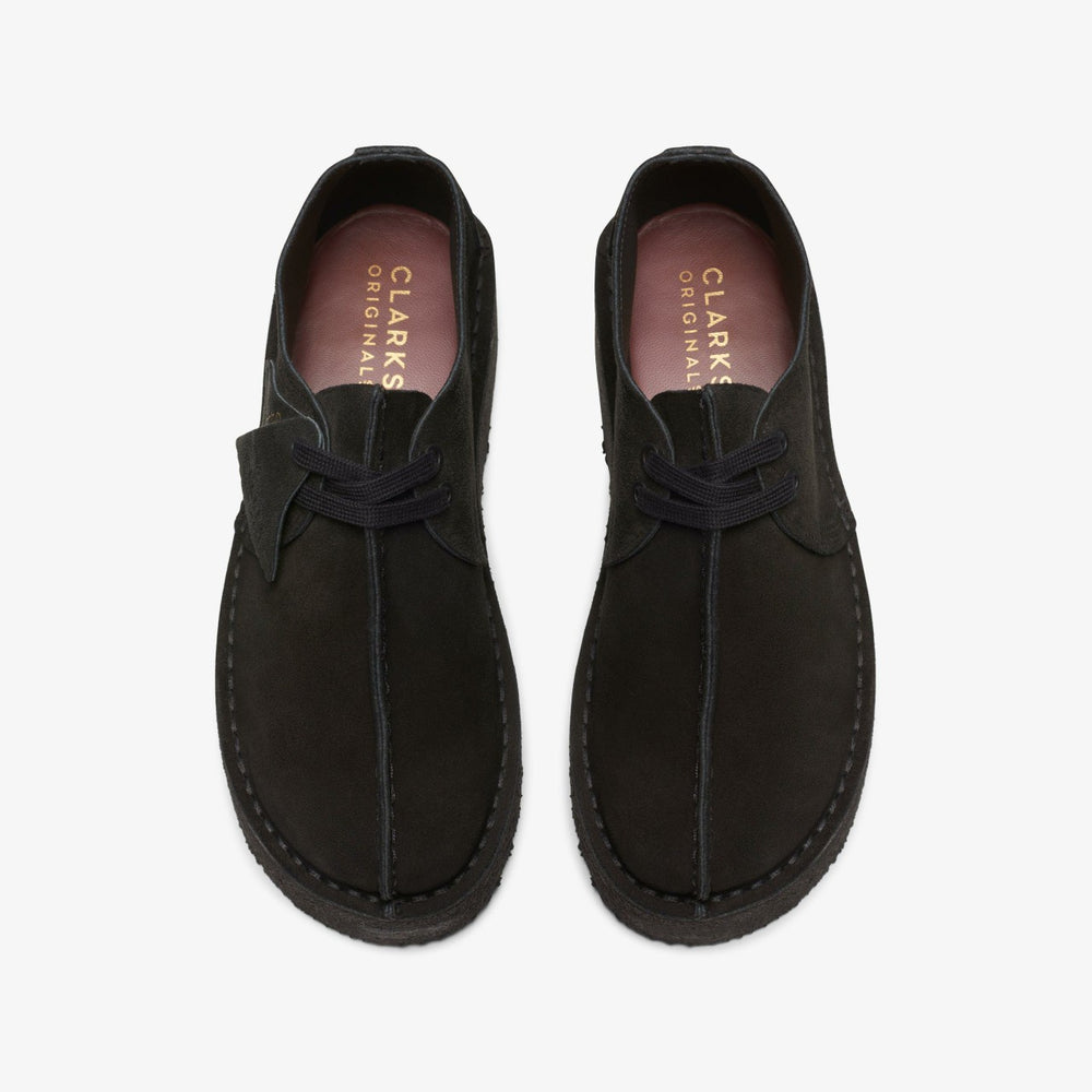 Trek Wedge Black Suede | Clarks for sale